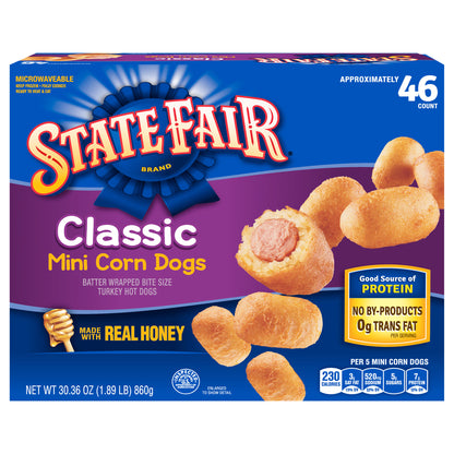 State Fair Classic Mini Corn Dogs, Frozen, 46 Count