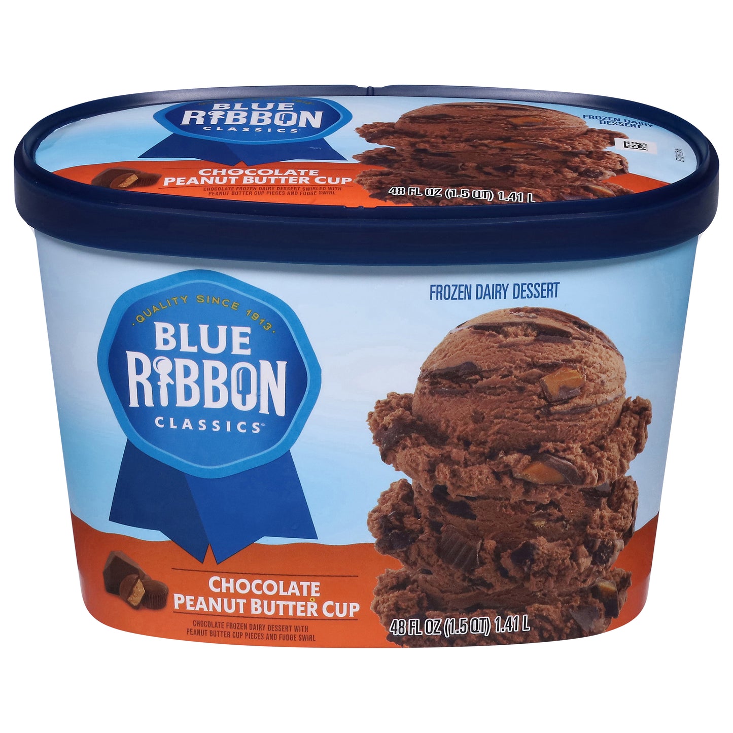 Blue Ribbon Classics Chocolate Peanut Butter Frozen Dessert, 48 fl oz