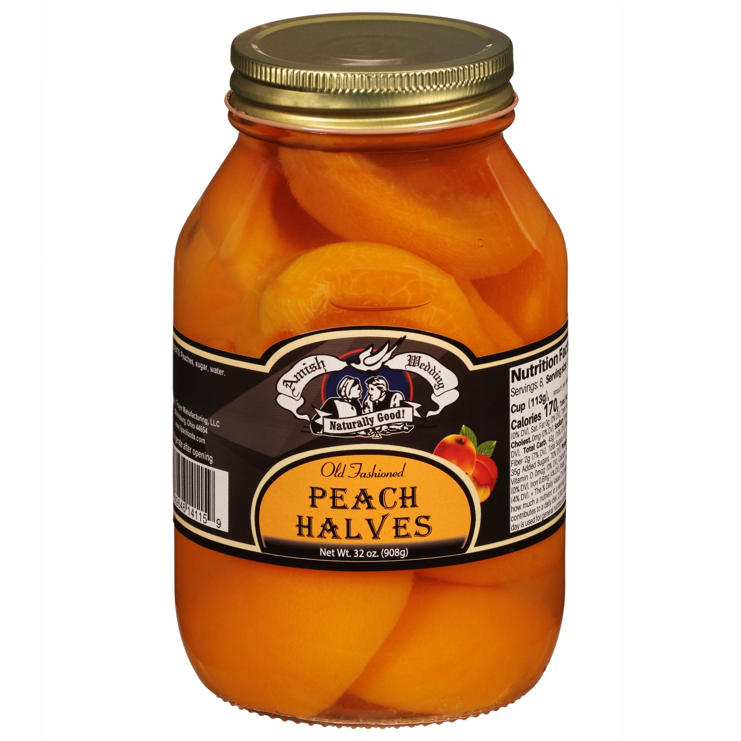 Amish Wedding Old Fashioned Peach Halves 32 oz