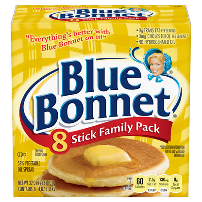 Blue Bonnet Vegetable Oil Spread, 2 LB (8 Sticks)