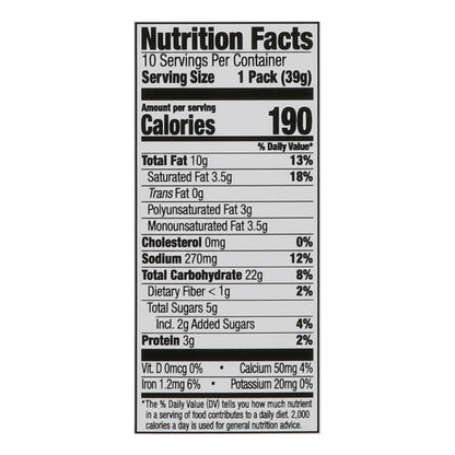 Lance Captain's Wafers Cream Cheese & Chives Sandwich Crackers 10 - 1.37 oz Packs