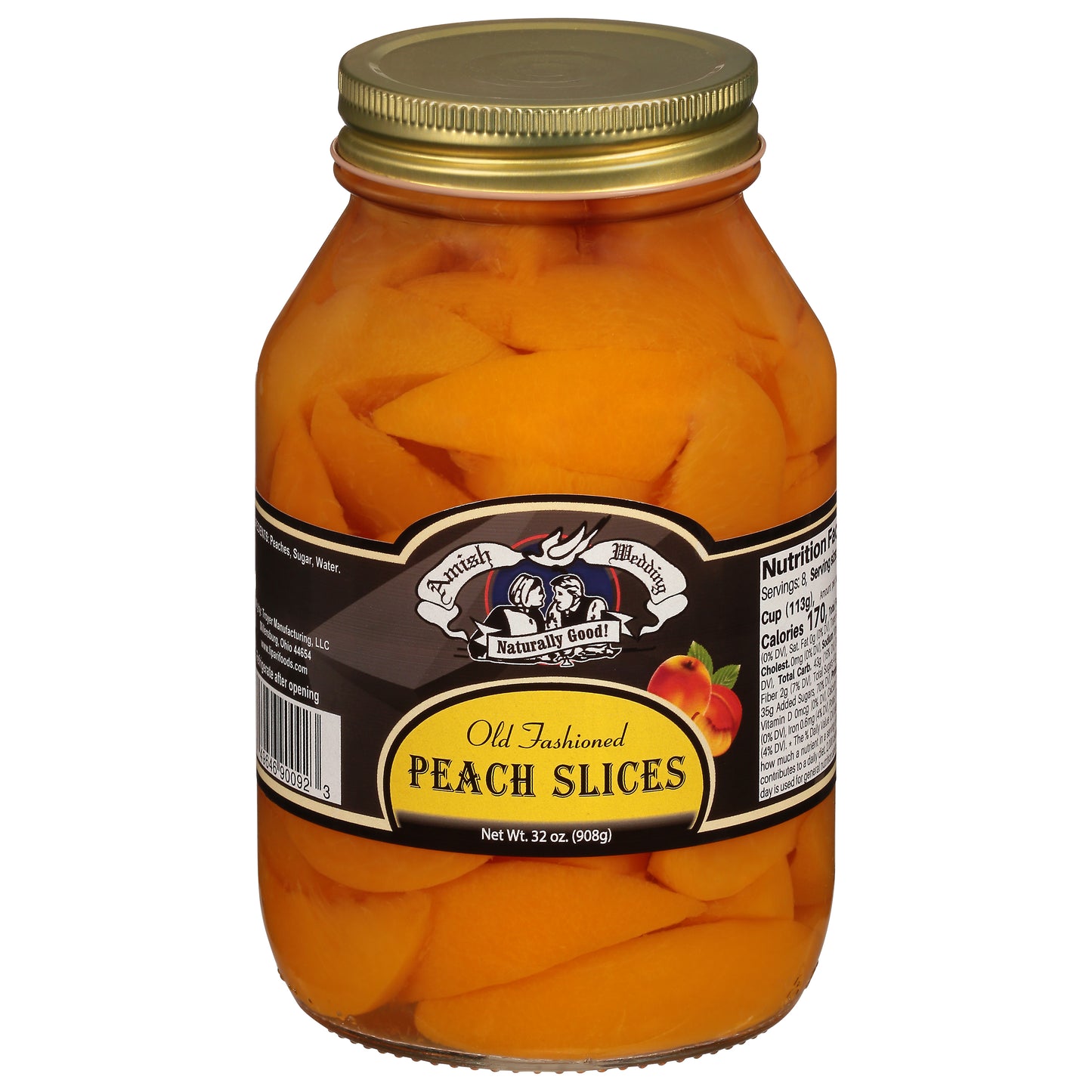 Amish Wedding Old Fashioned Peach Slices 32 oz