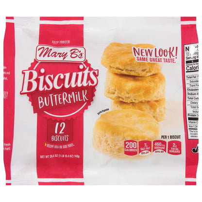 Mary B's Buttermilk Biscuits 12 ea