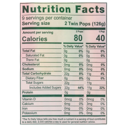 Budget Saver Tropic Twin Pops 18 - 2.35 fl ozz Pops