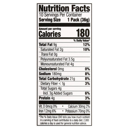 Lance Malt Peanut Butter Sandwich Crackers Pack 10 - 1.29 oz Packs