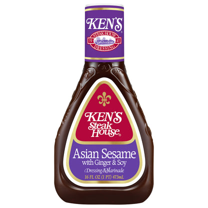 Ken's Steak House Asian Sesame Salad Dressing & Marinade 16 fl oz