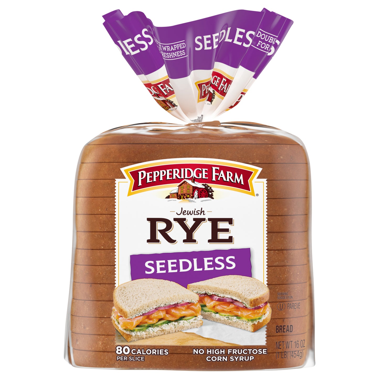 Pepperidge Farm Seedless Jewish Rye Bread 16 oz