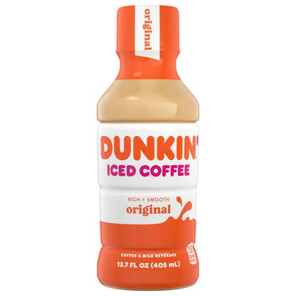 Dunkin' Original Iced Coffee Bottle, 13.7 fl oz