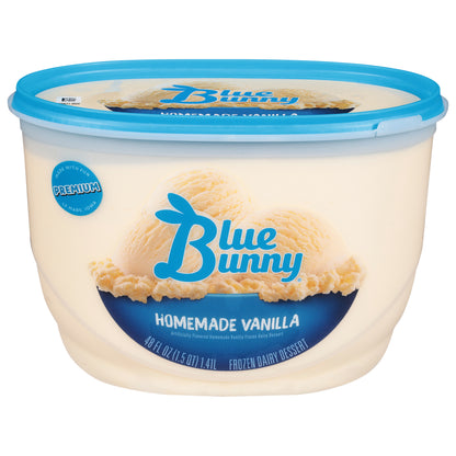 Blue Bunny Premium Homemade Vanilla Frozen Dessert, 48 fl oz
