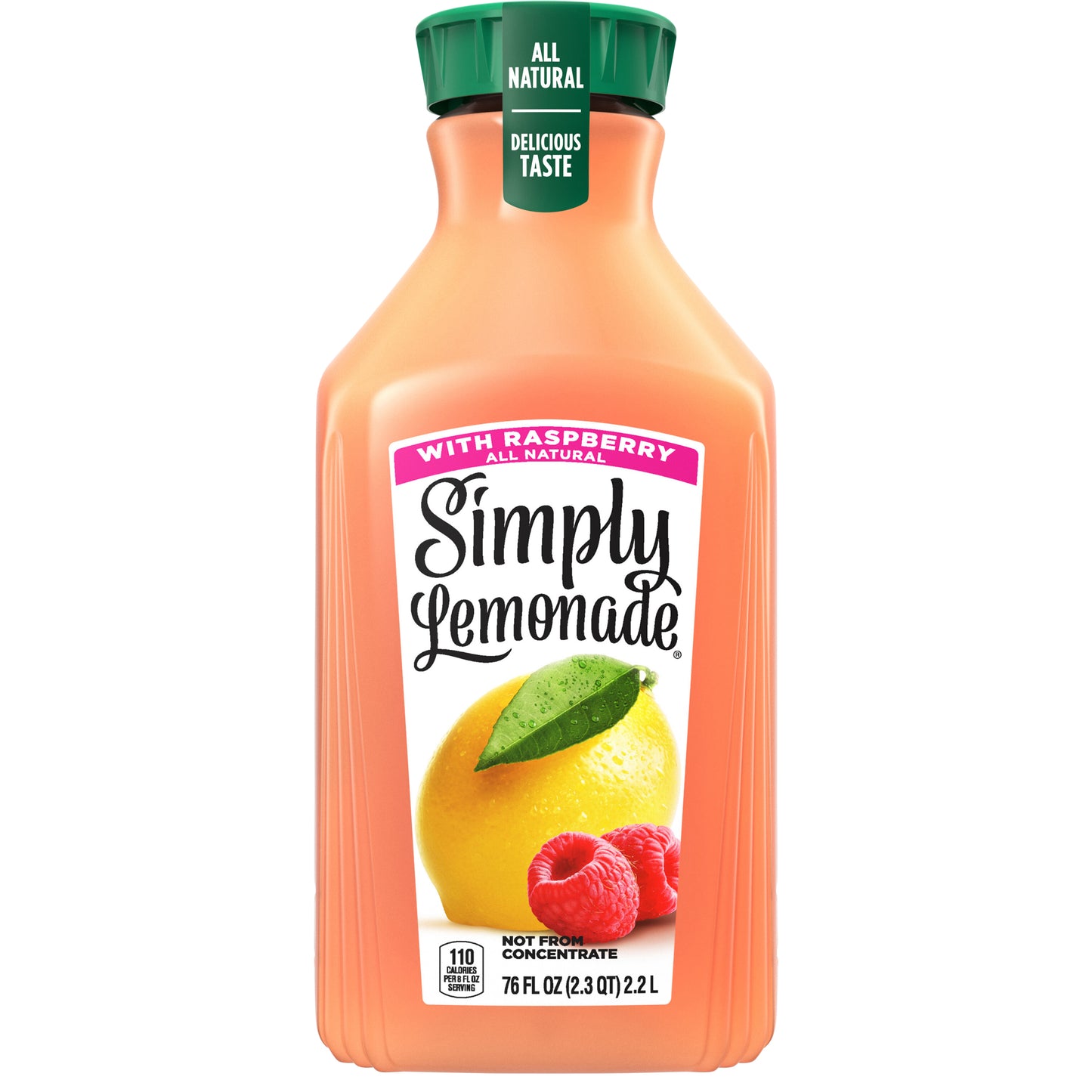 Simply Lemonade w/ Raspberry Bottle, 76 fl oz