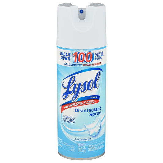 Lysol Crisp Linen Scent Disinfectant Spray 12.5 oz