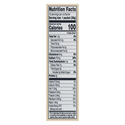 Quaker Cheddar Cheese Flavor Instant Grits 10 - 0.98 oz Packets