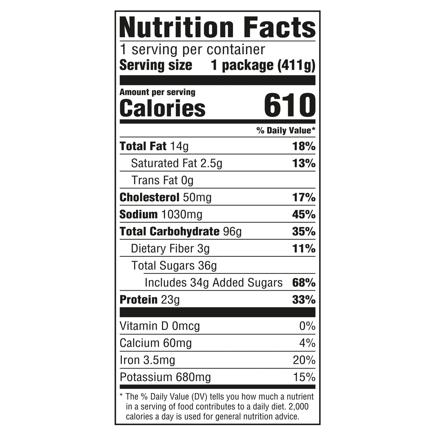 Hungry-Man Combos, Orange Chicken and Teriyaki Chicken, Frozen Meal, 14.5 oz.