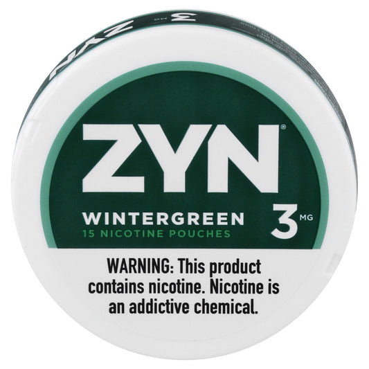 Zyn 3 mg Wintergreen Nicotine Pouches 15 ea
