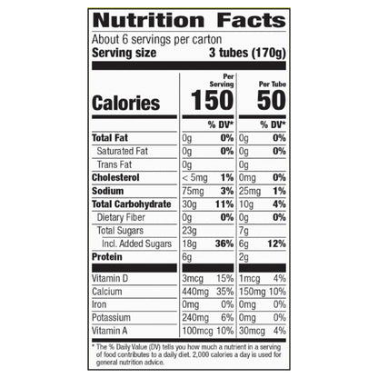 Yoplait Go-GURT Bluey Kids Fat Free Yogurt Variety Pack, Berry and Cherry, Gluten Free Snacks, Value Pack, 2.5 lbs (20 Tubes)