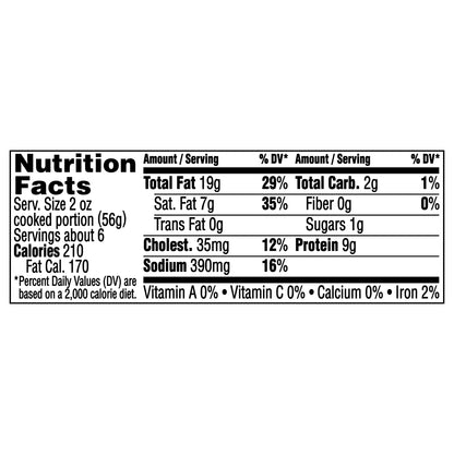 Jimmy Dean® Premium Pork Hot Breakfast Sausage Roll, 16 oz