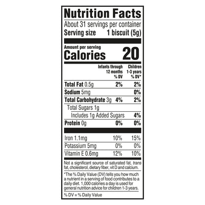 Gerber Snacks for Baby Arrowroot Biscuits 5.5 oz Snacks Pouch