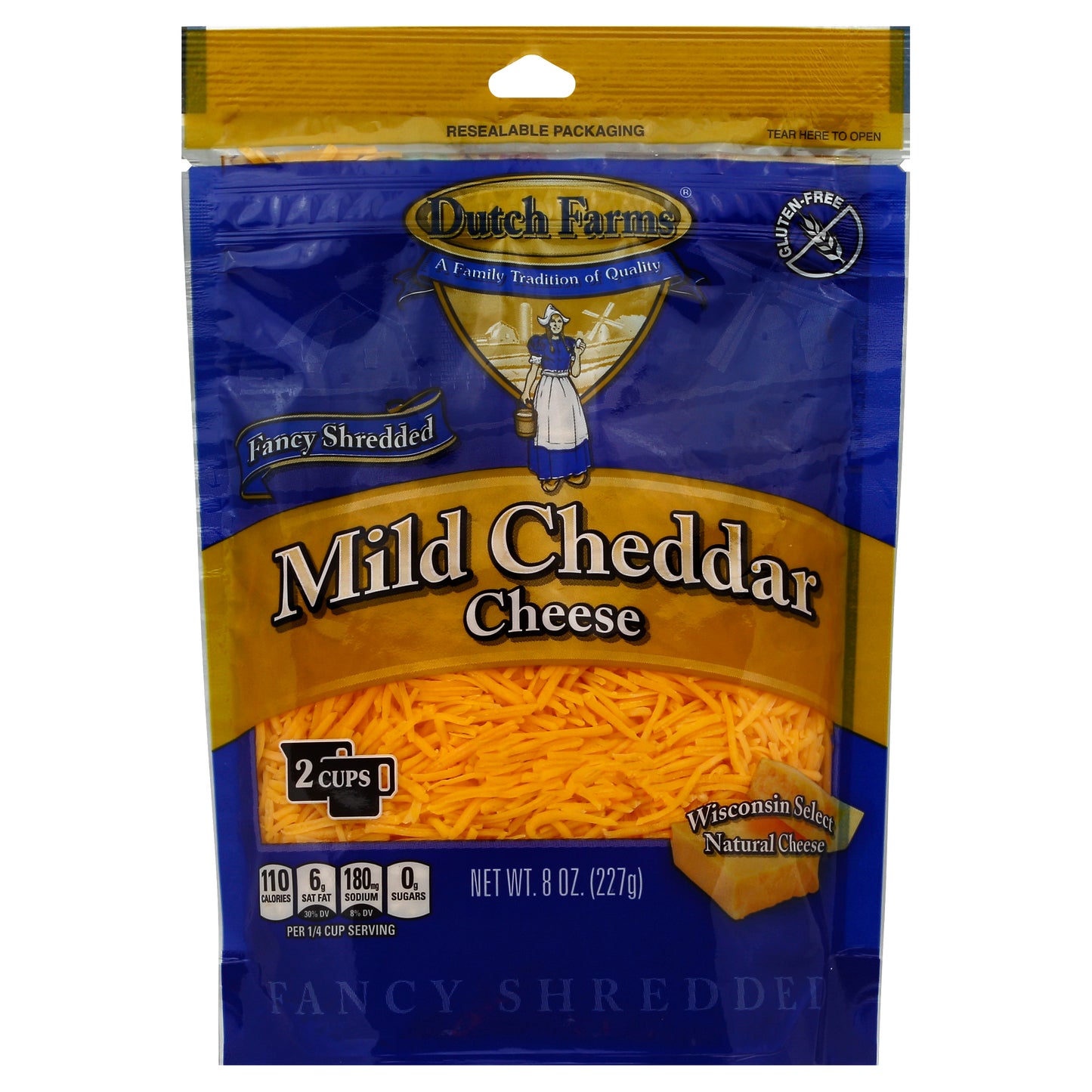 Dutch Farms Cheese 8 oz - Mild Cheddar Cheese