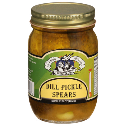 Amish Wedding Hot Dill Pickle Spears 15 fl oz