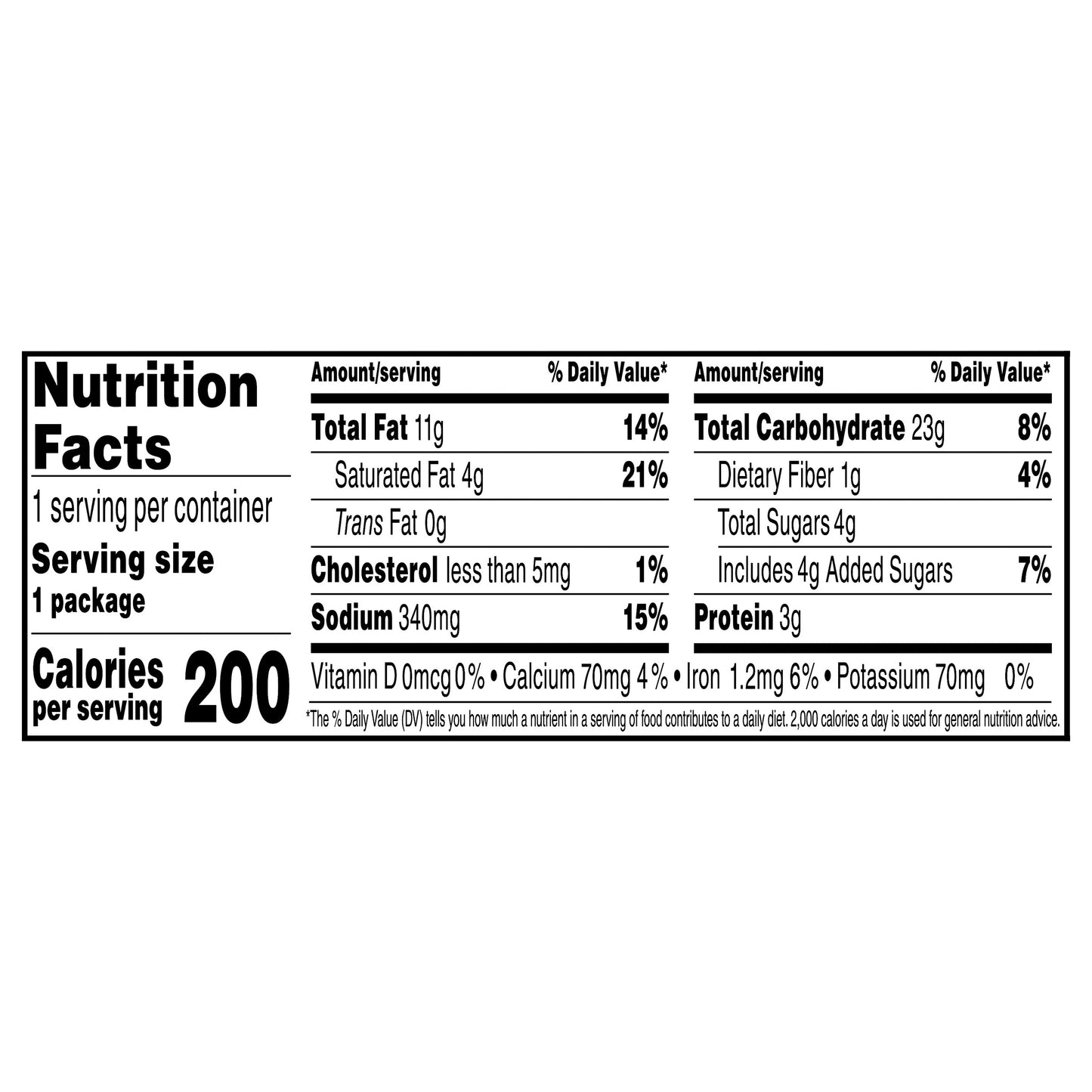 Munchies Doritos Sandwich Crackers Nacho Cheese Flavored 1.38 Oz