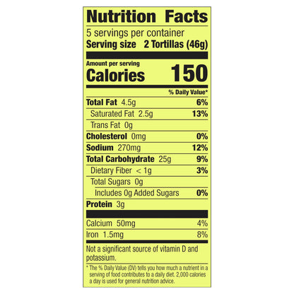 Old El Paso Flour Tortillas, For Soft Tacos and Fajitas, 10 ct., 8.2 oz.