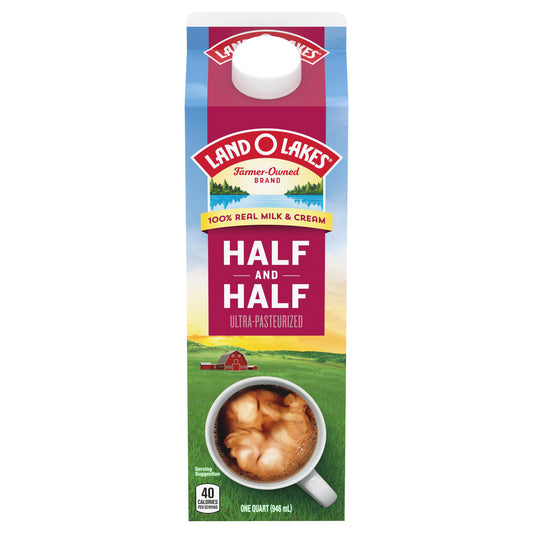 Land O Lakes Traditional Half And Half, 1 Quart