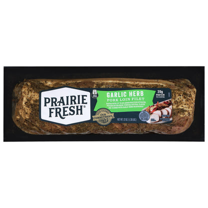 Prairie Fresh Garlic Herb Pork Loin Filet 22 oz