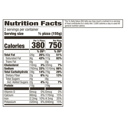 Totino's Party Pizza, Hamburger, Frozen Snacks, 2 Servings, 1 ct