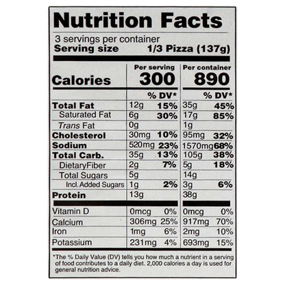 Palermo's Thin Crust Cheese Pizza 14.5 oz