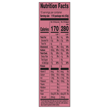 Duncan Hines Red Velvet Flavored Cake Mix, Baking Mix, 15.25 oz.