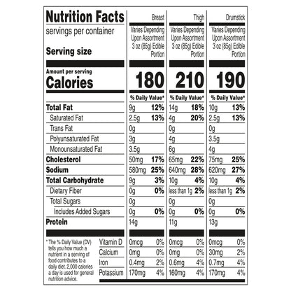 Banquet Original Crispy Fried Chicken Assorted Pieces, Frozen Chicken, 29 OZ