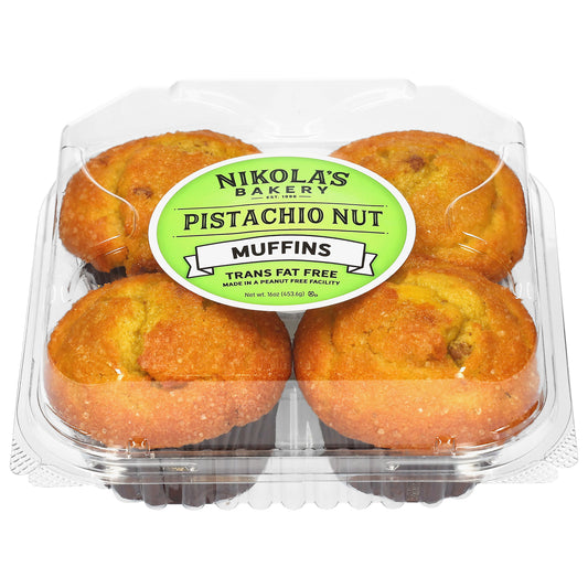Nikola's Bakery Pistachio Nut Muffins 16 oz