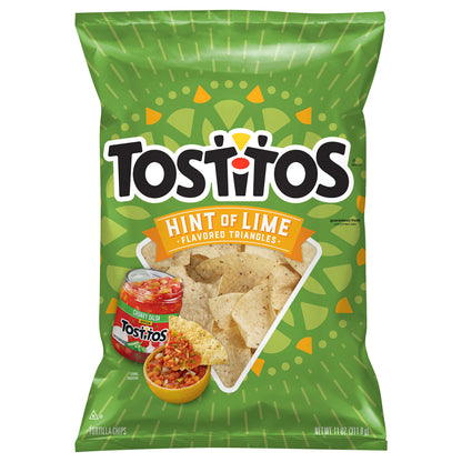 Tostitos Tortilla Chips Hint of Lime Flavored 11 Oz