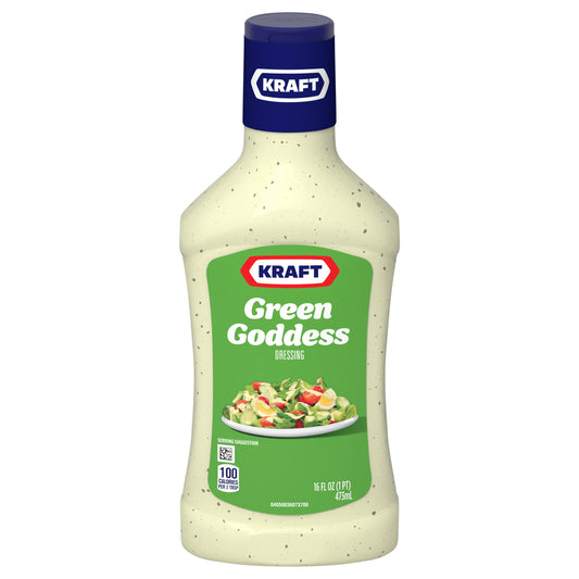 Kraft Green Goddess Salad Dressing, 16 fl oz Bottle