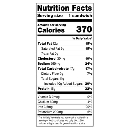 Fast Bites® BBQ Chicken Sandwich, 5 oz (Frozen)