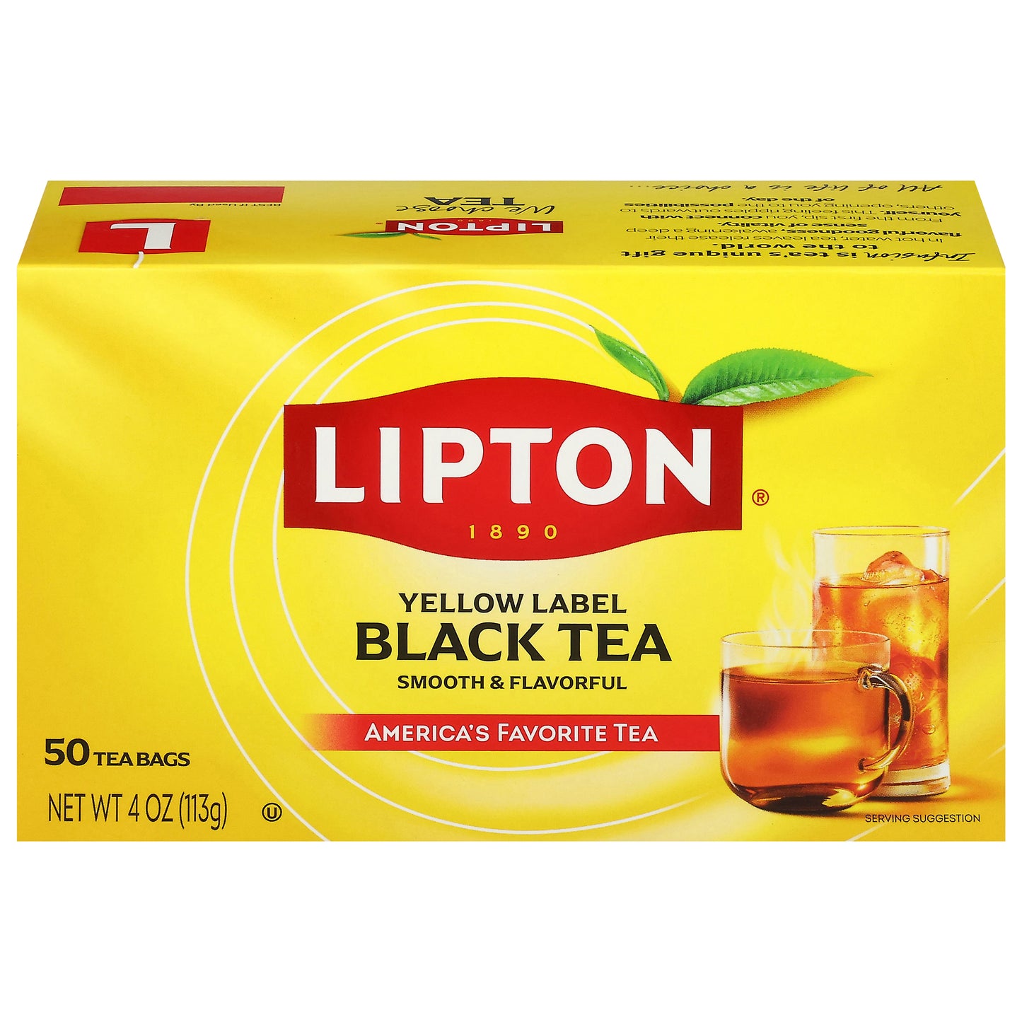 Lipton Yellow Label Black Tea 50 Tea Bags