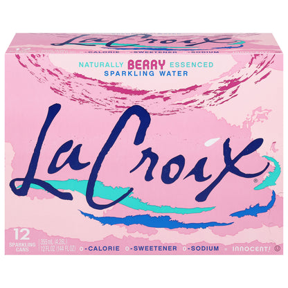 LaCroix Berry Sparkling Water 12 - 12 fl oz Cans