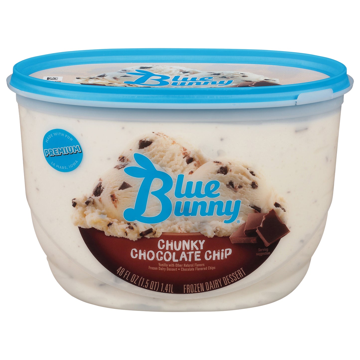 Blue Bunny Premium Chunky Chocolate Chip Frozen Dessert, 48 fl oz