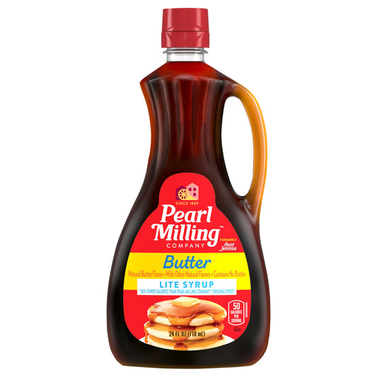 Pearl Milling Company Lite Syrup Natural Butter 24 Fl Oz