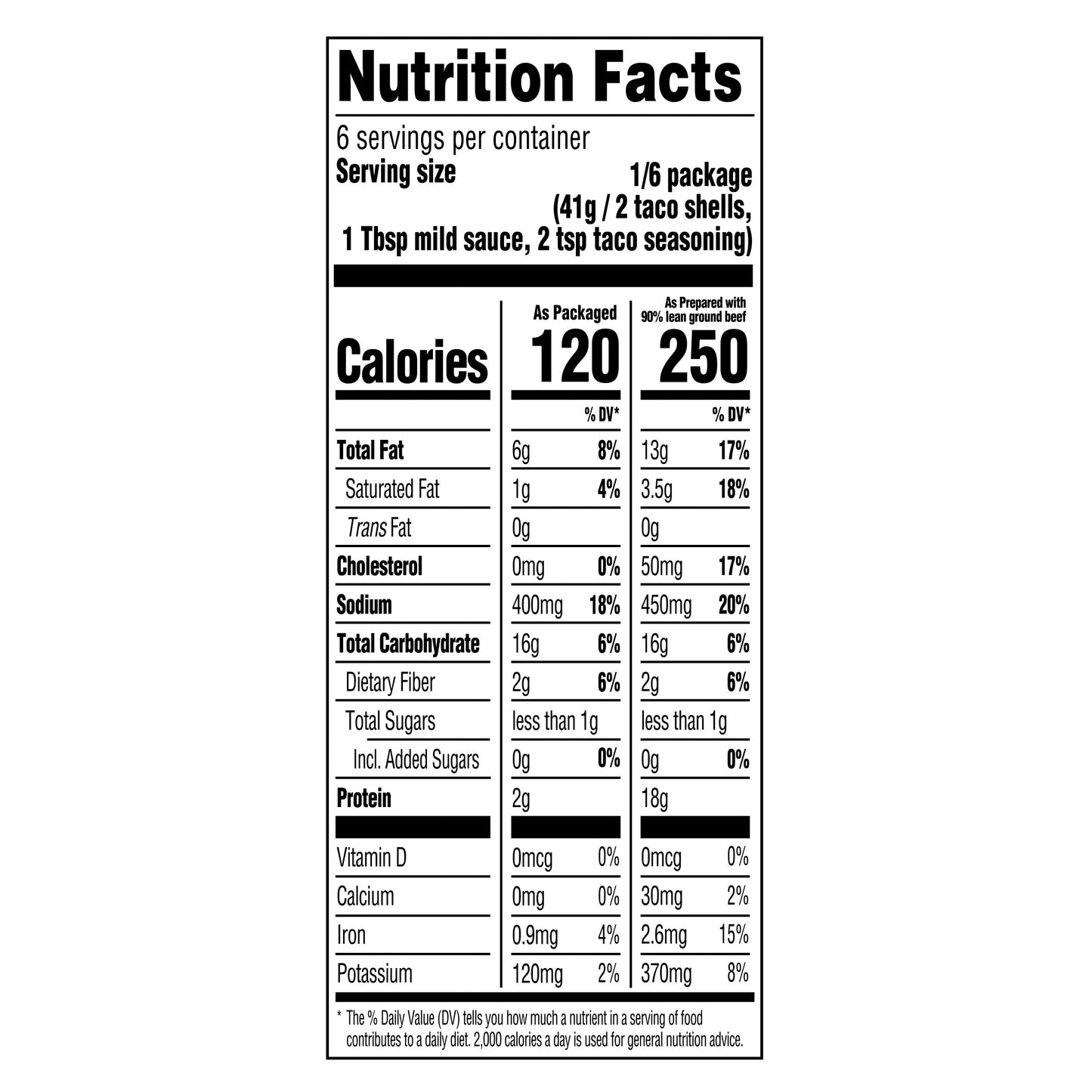 Taco Bell Crunchy Taco Cravings Kit with 12 Crunchy Taco Shells, Taco Bell Mild Sauce & Seasoning, 8.85 oz Box