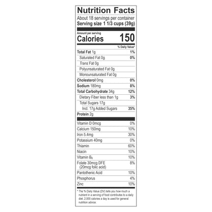 Malt O Meal Apple Zings Cereal Family Size 24.4 oz