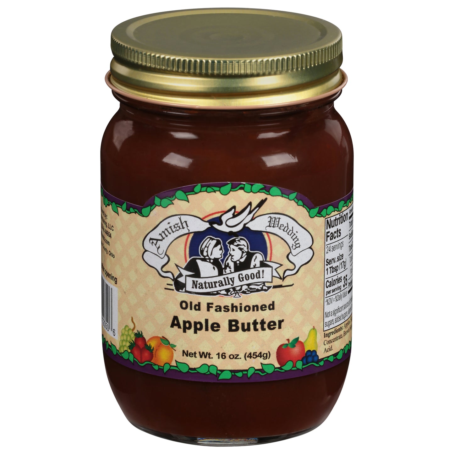 Amish Wedding Old Fashioned Apple Butter 16 oz