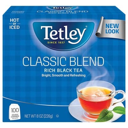 Tetley® Classic Blend Rich Black Tea Bags 100 Ct Box