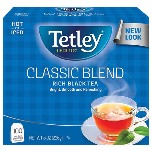 Tetley® Classic Blend Rich Black Tea Bags 100 Ct Box