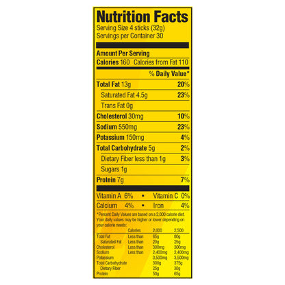 Slim Jim Original Snack Size Stick, 0.28 OZ Meat Snacks, 120 Count Box