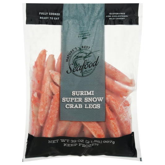 Nature's Best Seafood Surimi Super Snow Crab Legs 32 oz