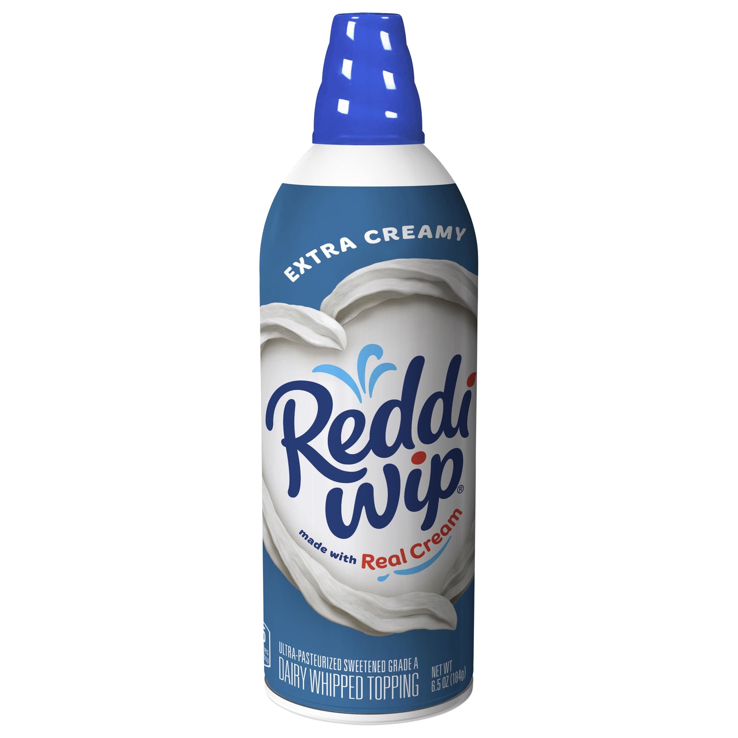Reddi Wip Extra Creamy Whipped Topping Made with Real Cream, 6.5 OZ Spray Can