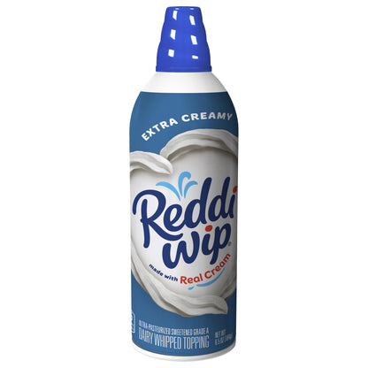 Reddi Wip Extra Creamy Whipped Topping Made with Real Cream, 6.5 OZ Spray Can