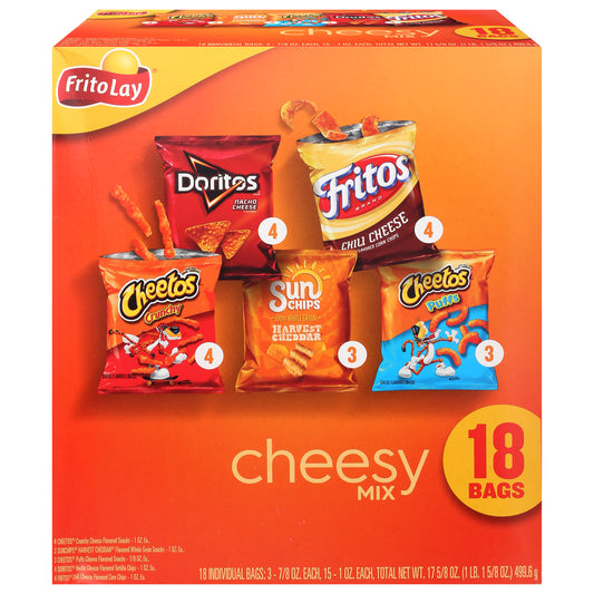 Frito Lay Cheesy Mix Snacks 18 ea