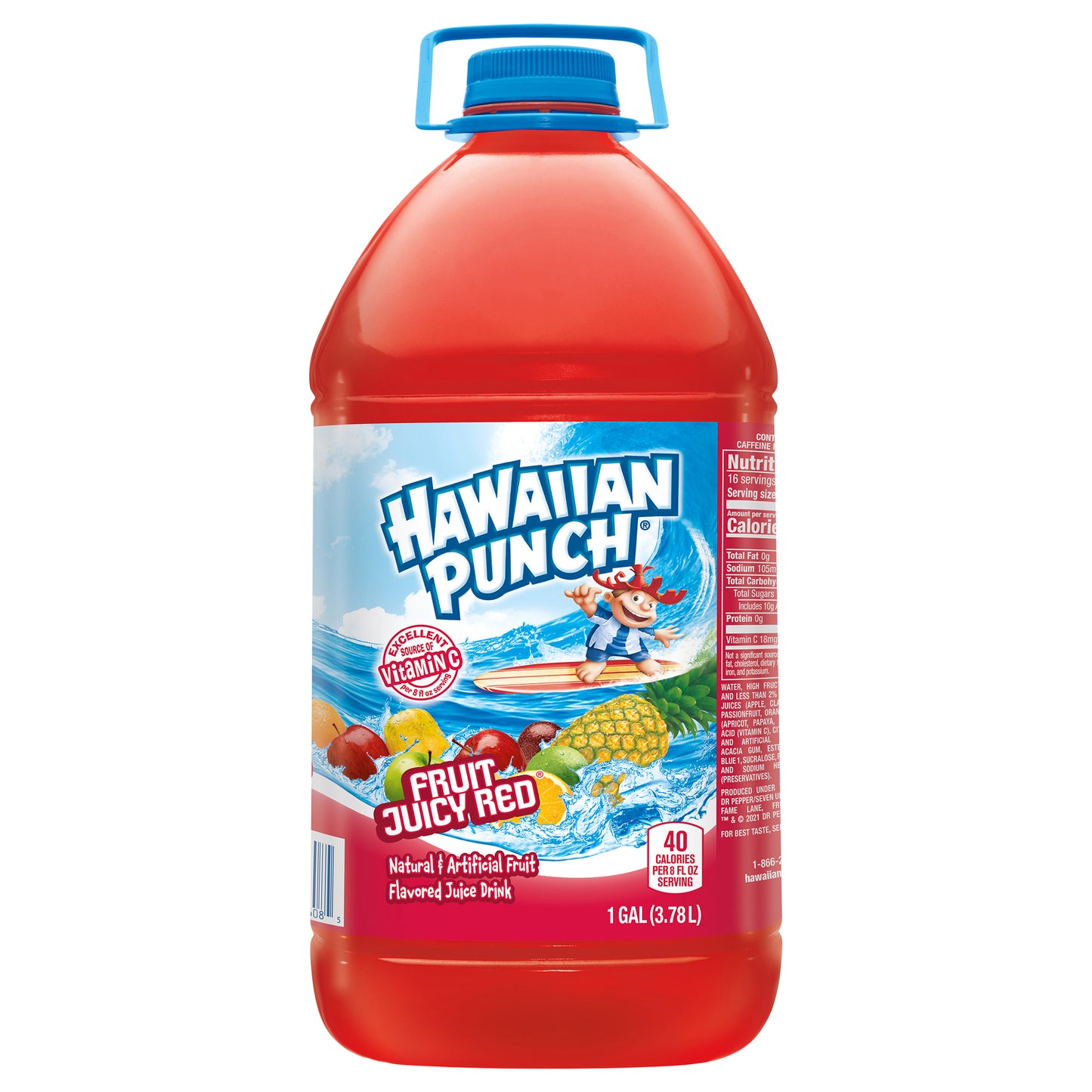 Hawaiian Punch Fruit Juicy Red Juice Drink, 1 Gallon Bottle